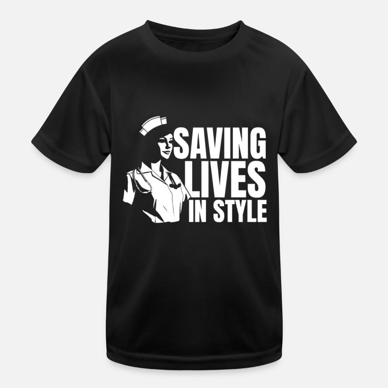 Krankenschwester Mode Kinder Funktions-T-Shirt