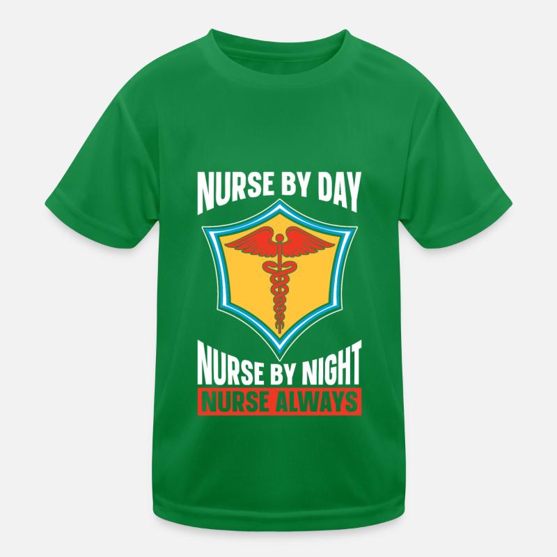 Krankenschwester Superheld Kinder Funktions-T-Shirt