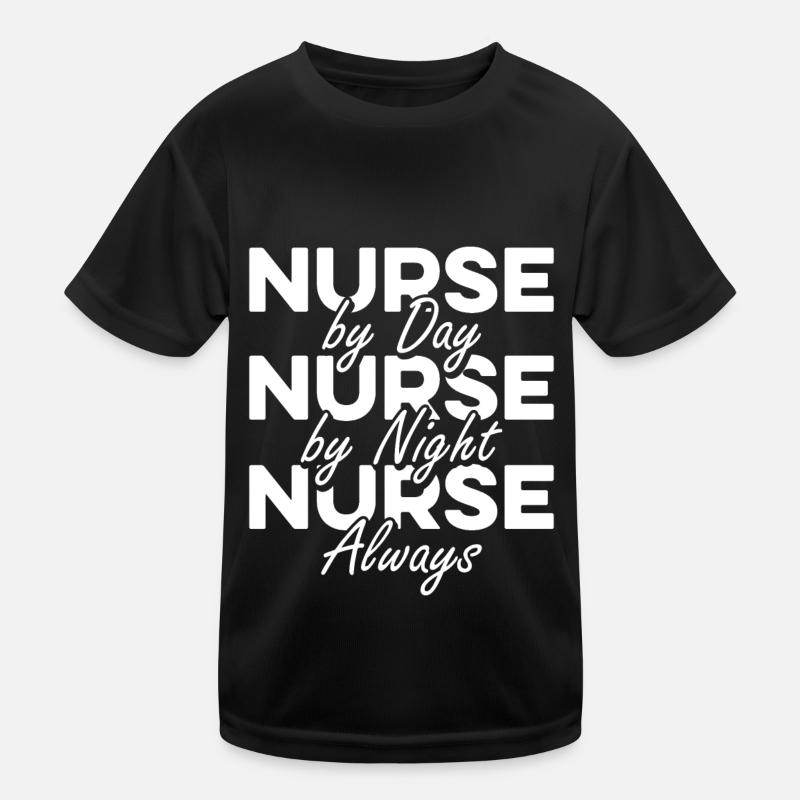 Krankenschwester Superheld Kinder Funktions-T-Shirt