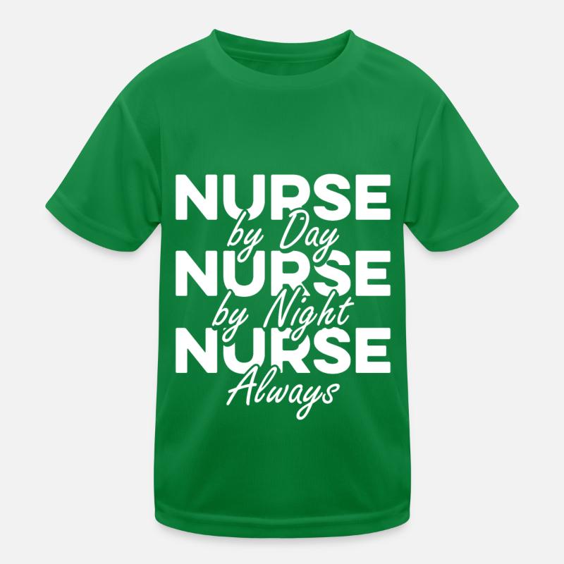 Krankenschwester Superheld Kinder Funktions-T-Shirt