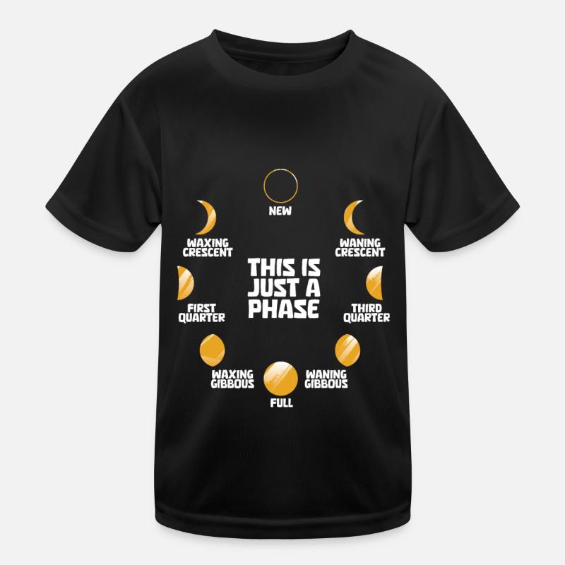 Mond Luna Just A Phase Moon Kids Functional T-Shirt