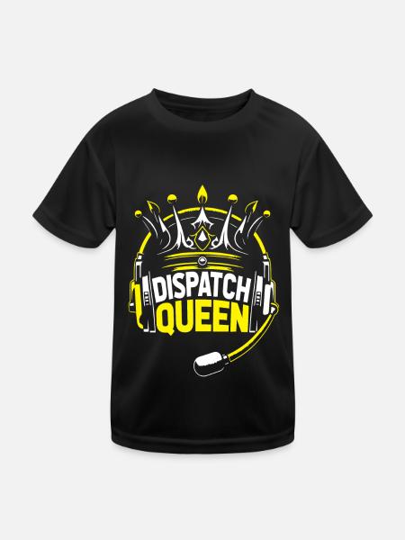 Centre d’opérations du centre de contrôle des appels d’urgence - T-shirt sport Enfant - noir - Devant
