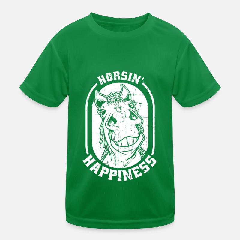 Pferd Reitsport Kinder Funktions-T-Shirt