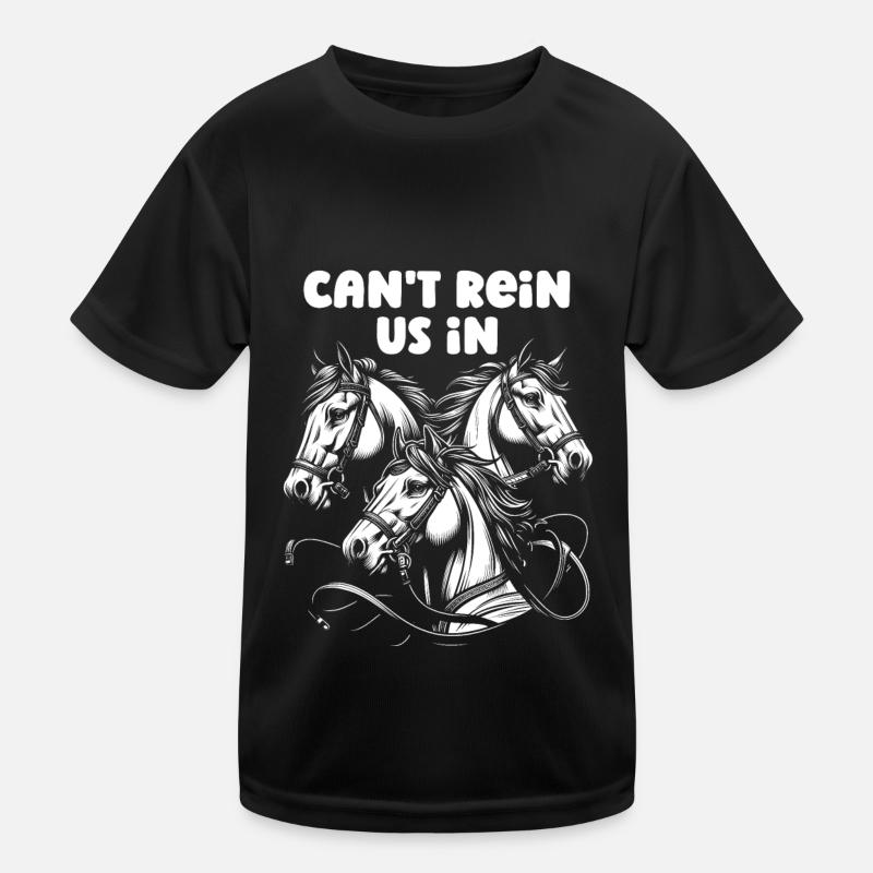 Horse Equestrian Sports Kids Functional T-Shirt
