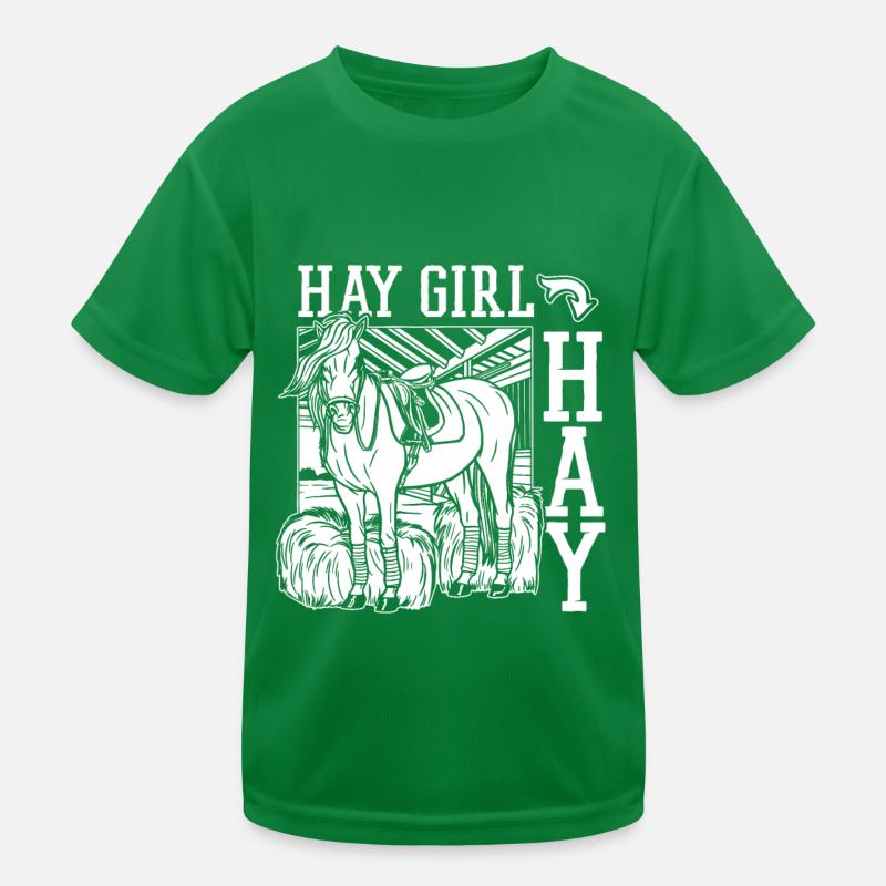 Pferd Reitsport Kinder Funktions-T-Shirt