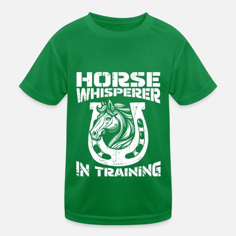 Cheval équestre cheval chuchoteur T-shirt sport Enfant