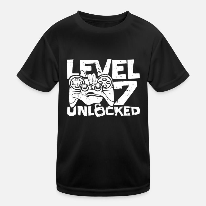 Gaming 7. Geburtstag 7 Jahre Gamer Kinder Funktions-T-Shirt