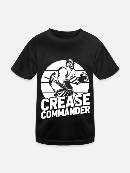 Gant de gardien de but de hockey sur glace Rondelle d’économie - T-shirt sport Enfant - noir - Devant