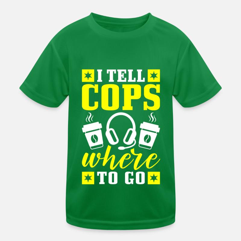 Emergency Call Control Center Operations Center Kids Functional T-Shirt