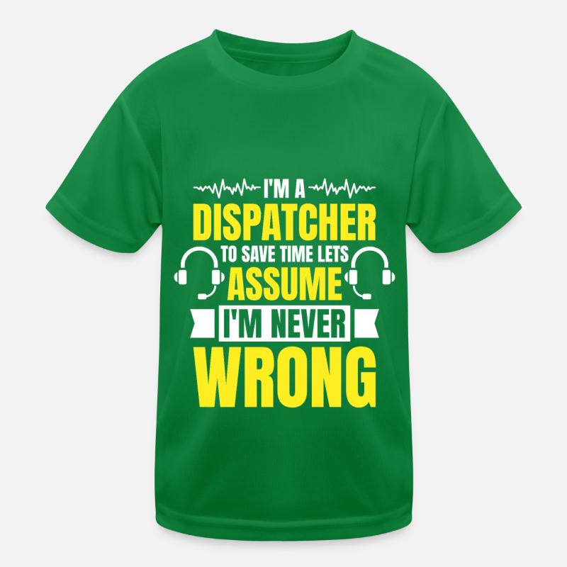 Emergency Call Control Center Operations Center Kids Functional T-Shirt