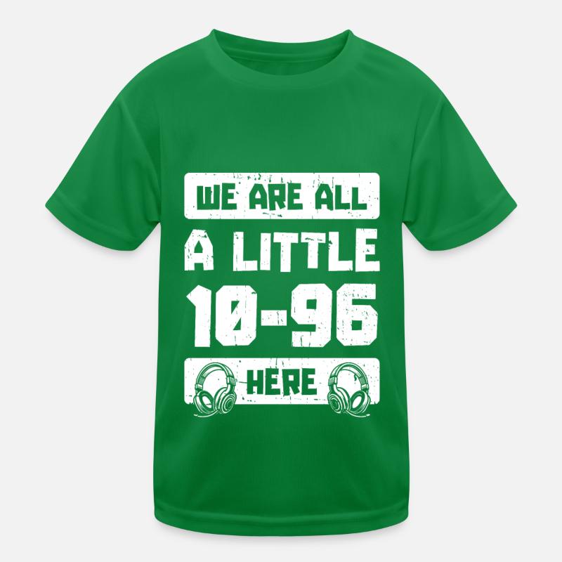 Notruf Leitstelle Einsatzzentrale Kinder Funktions-T-Shirt