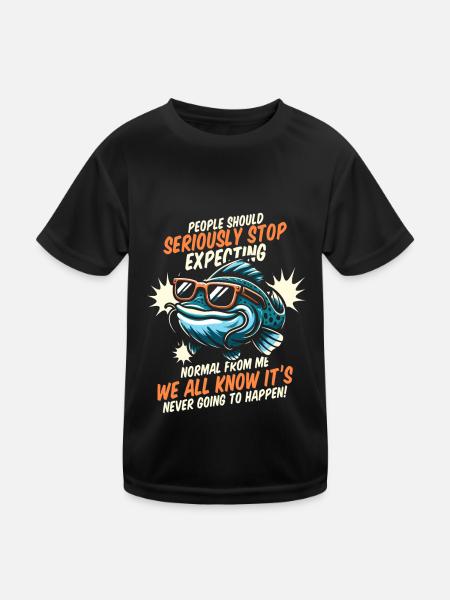 Silure - T-shirt sport Enfant - noir - Devant