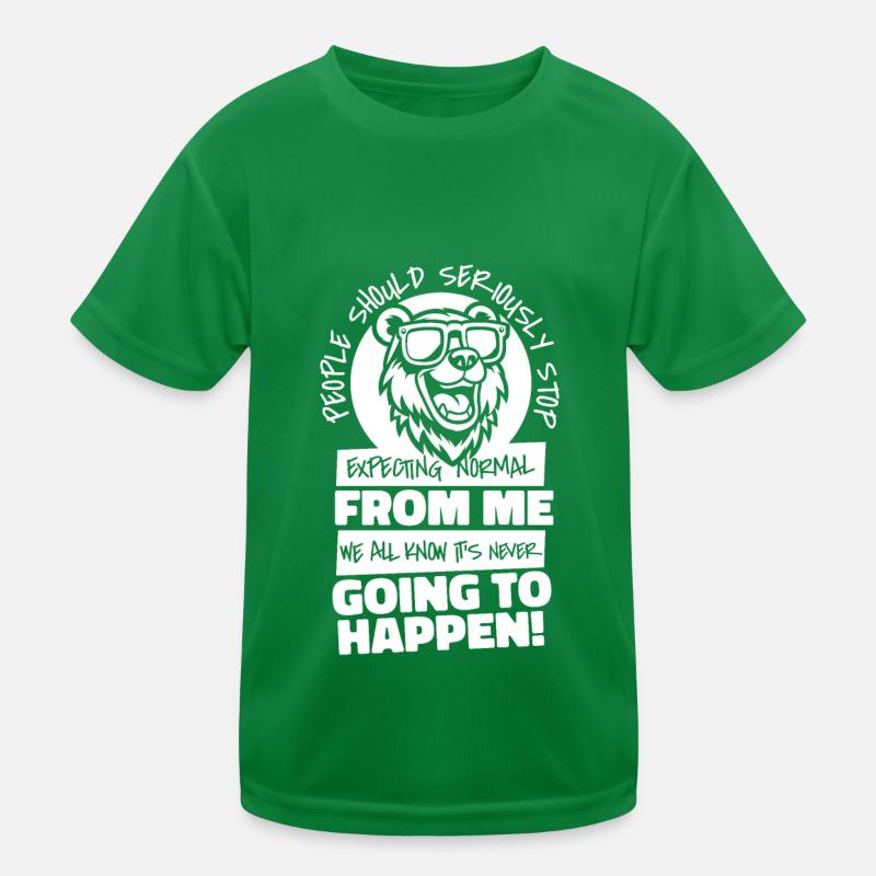 Bear Brown Bear Kids Functional T-Shirt