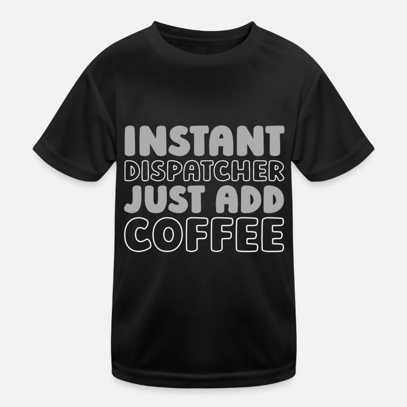 Emergency Call Control Center Operations Center Caffeine Coffee Kids Functional T-Shirt