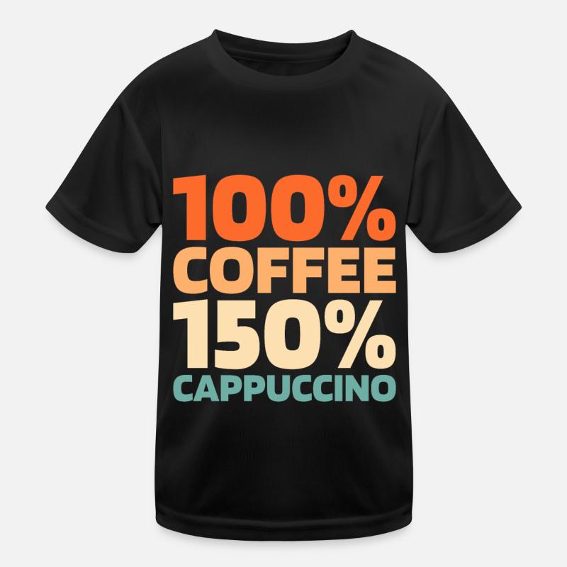 Kaffee Cafe Kinder Funktions-T-Shirt