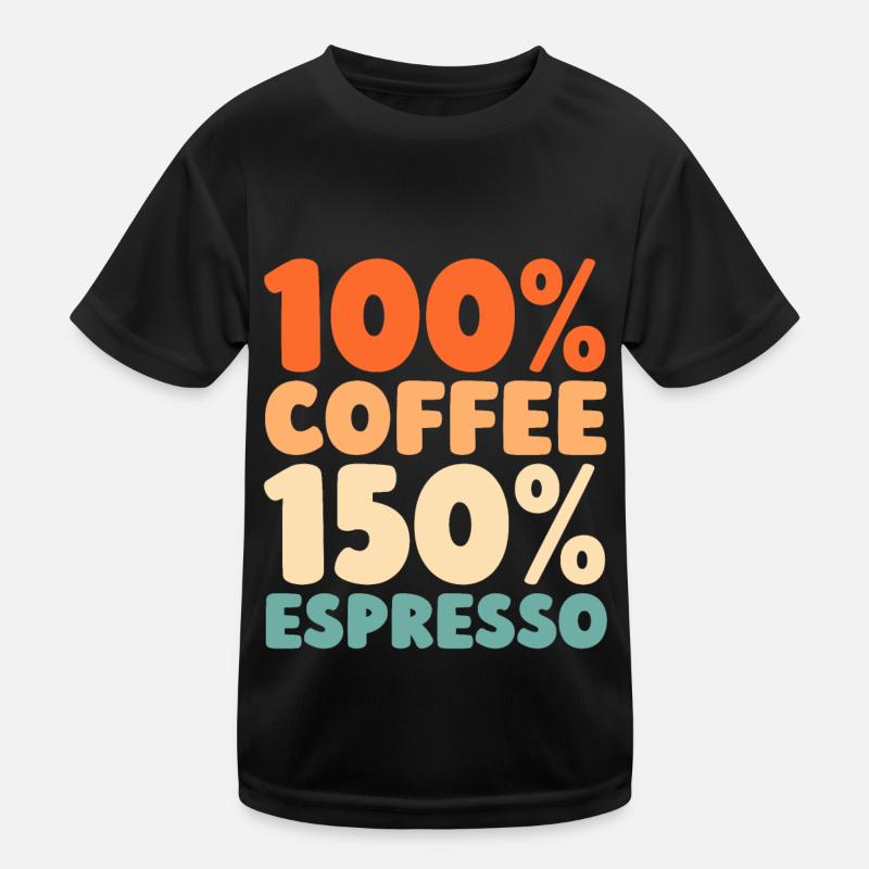 Coffee Espresso Kids Functional T-Shirt