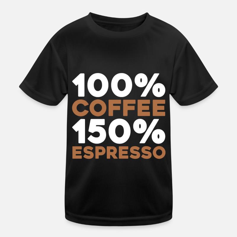 Coffee Espresso Kids Functional T-Shirt