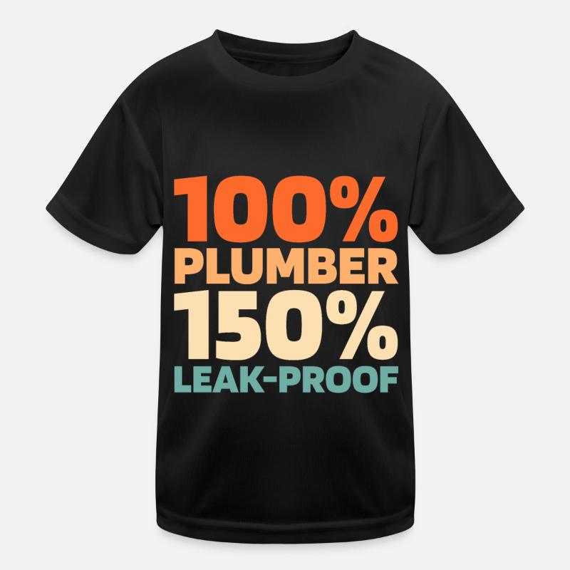 Plumber Installer Kids Functional T-Shirt