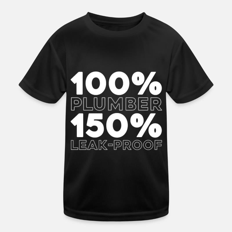 Klempner Installateur Kinder Funktions-T-Shirt