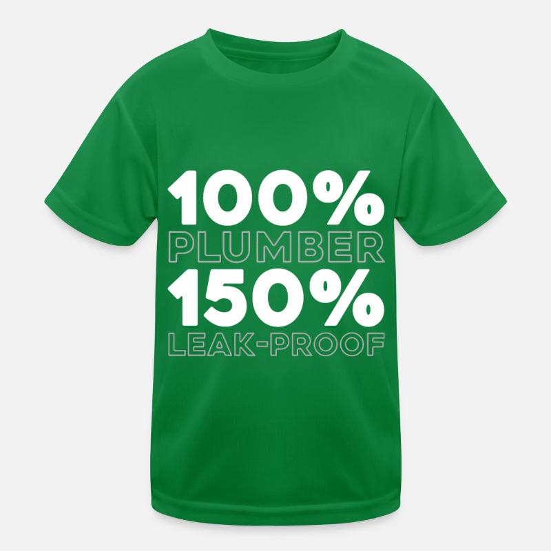 Plumber Installer Kids Functional T-Shirt