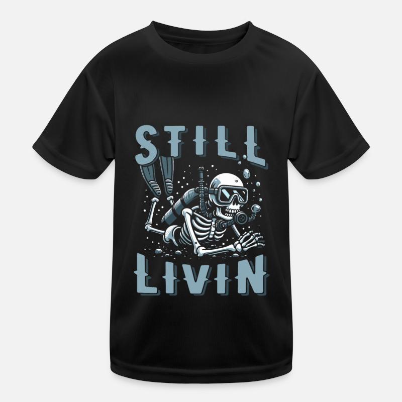 Diving Diver Kids Functional T-Shirt