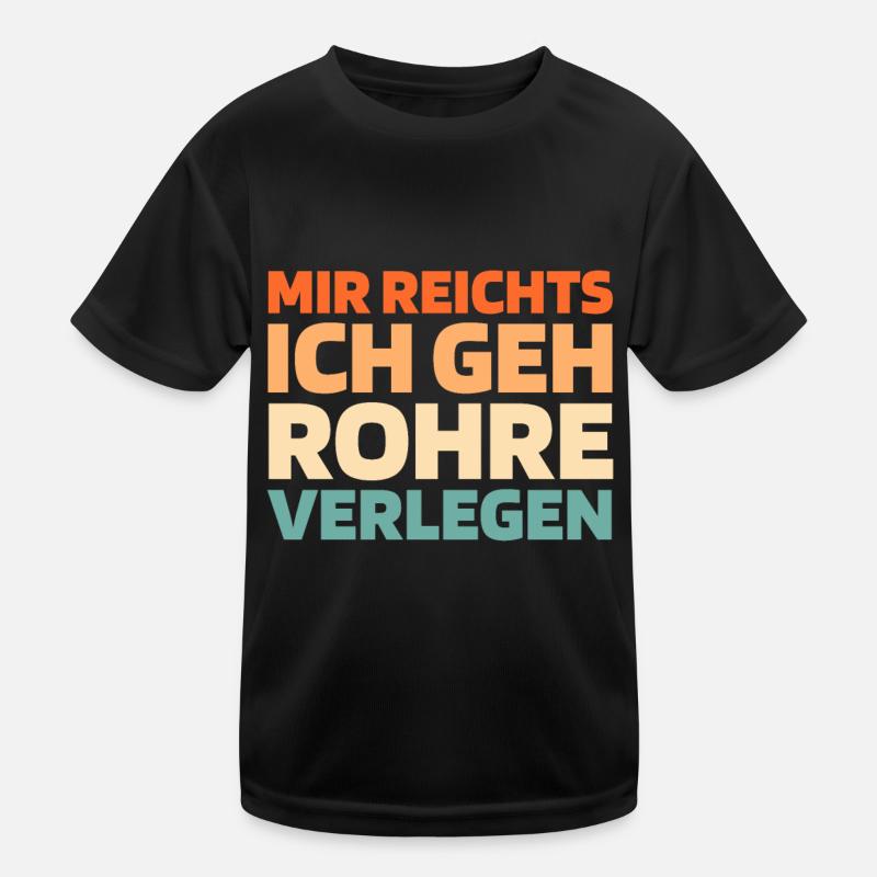 Klempner Installateur Kinder Funktions-T-Shirt