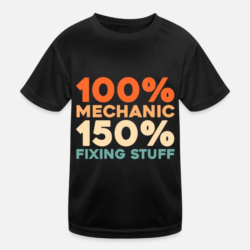 Flugzeug Mechaniker Kinder Funktions-T-Shirt