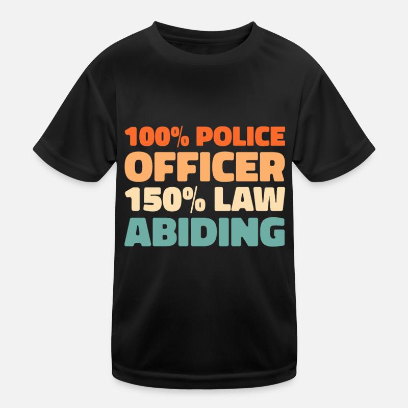 Polizist Polizei Kinder Funktions-T-Shirt