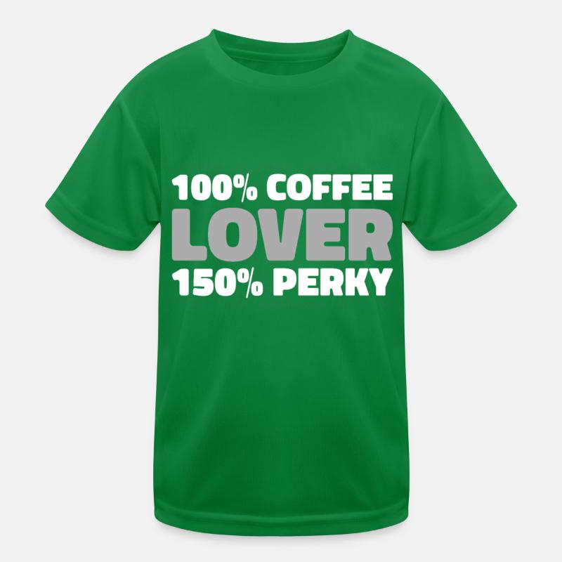 Kaffee Cafe Kinder Funktions-T-Shirt