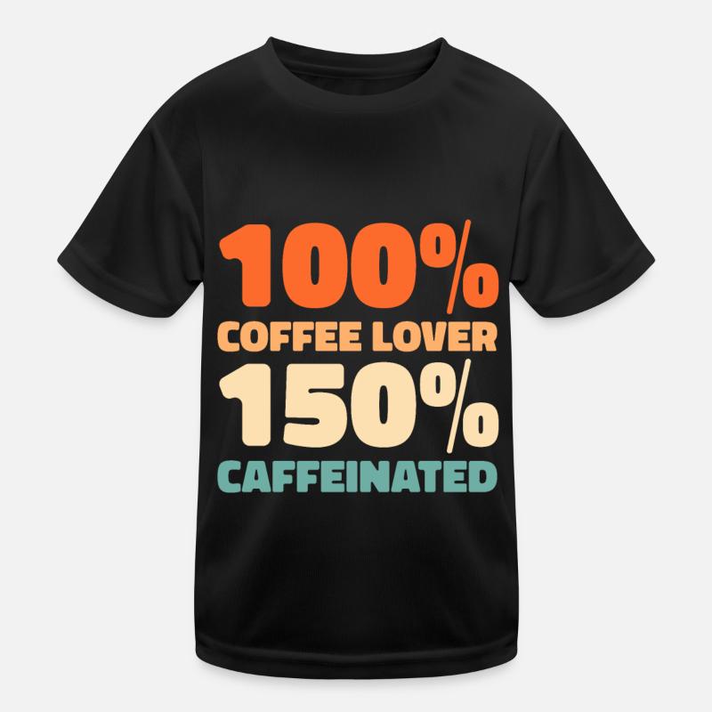 Kaffee Cafe Kinder Funktions-T-Shirt