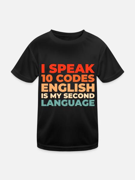 Notruf Leitstelle Einsatzzentrale - Kinder Funktions-T-Shirt - Schwarz - Vorne