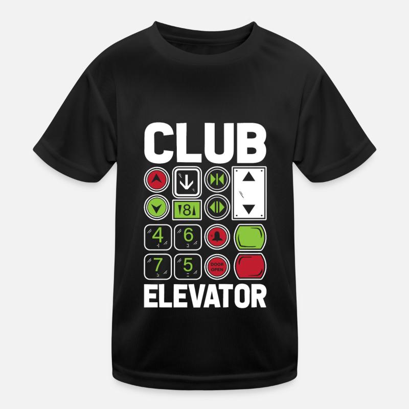 Elevator Elevator Buttons Kids Functional T-Shirt