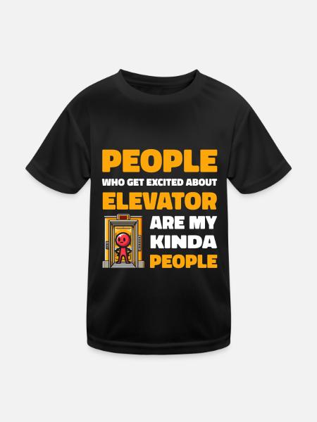 Elevator Elevator - Kids Functional T-Shirt - black - Front