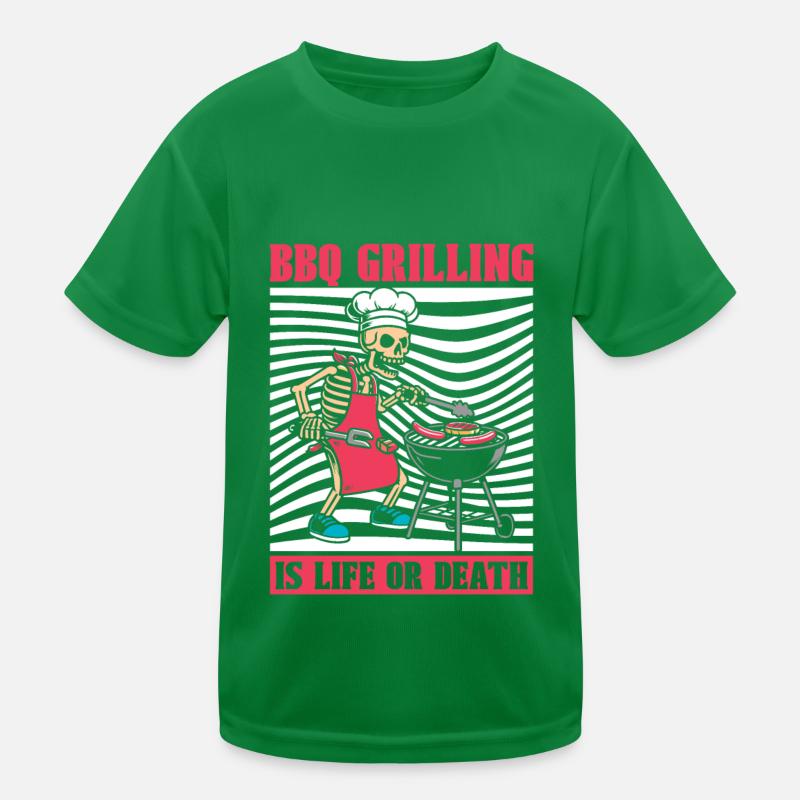 Squelette de grillades de barbecue T-shirt sport Enfant