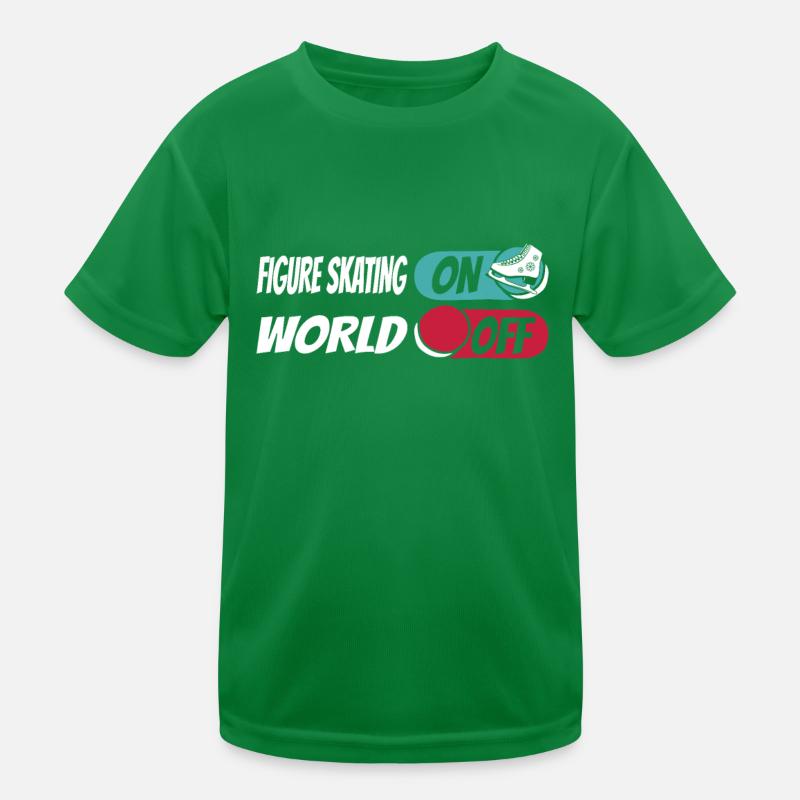 Eiskunstlauf Eiskunstläuferin Kinder Funktions-T-Shirt