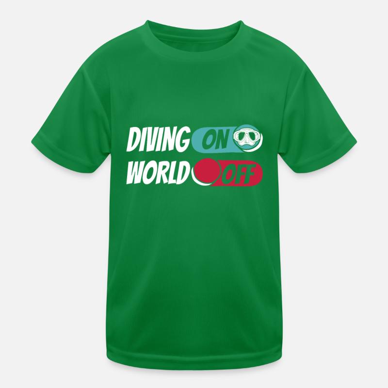 Plongeur Plongée Plongée sur World Off T-shirt sport Enfant