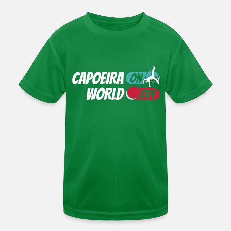 Capoeira Kampftanz Capoeira On World Off Kinder Funktions-T-Shirt