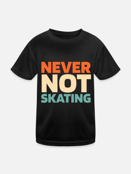 Hockey sur glace - T-shirt sport Enfant - noir - Devant