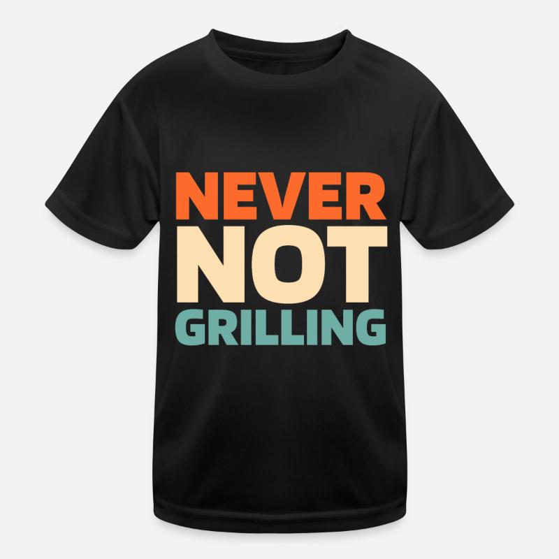 Bbq Grilling Kids Functional T-Shirt