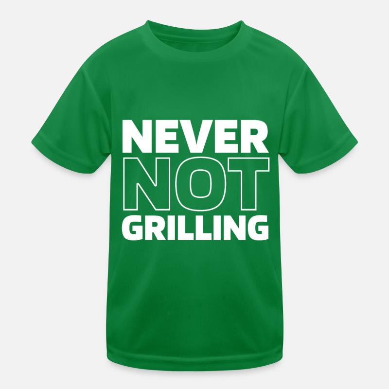 Bbq Grilling Kids Functional T-Shirt