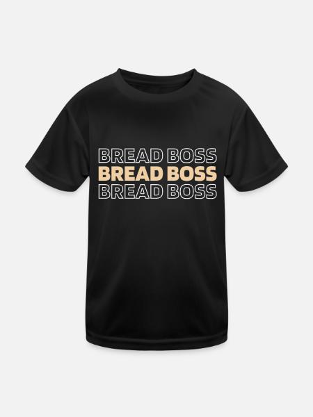 Sourdough bread - Kids Functional T-Shirt - black - Front
