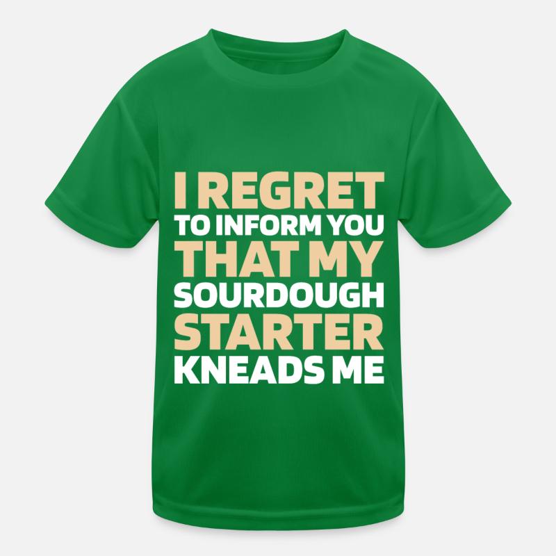 Sourdough bread Kids Functional T-Shirt