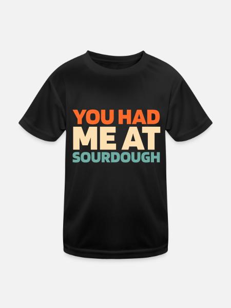 Pain au levain - T-shirt sport Enfant - noir - Devant