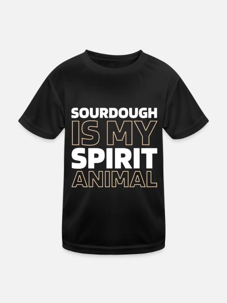 Sourdough bread - Kids Functional T-Shirt - black - Front