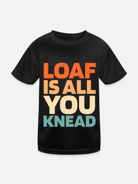 Pain au levain - T-shirt sport Enfant - noir - Devant