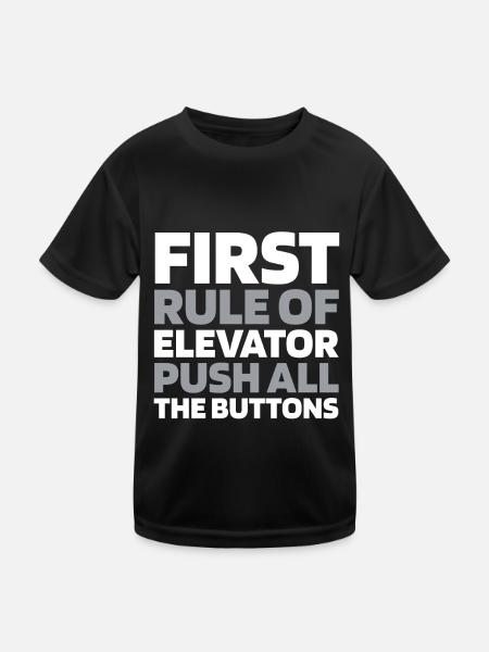 Elevator Elevator - Kids Functional T-Shirt - black - Front