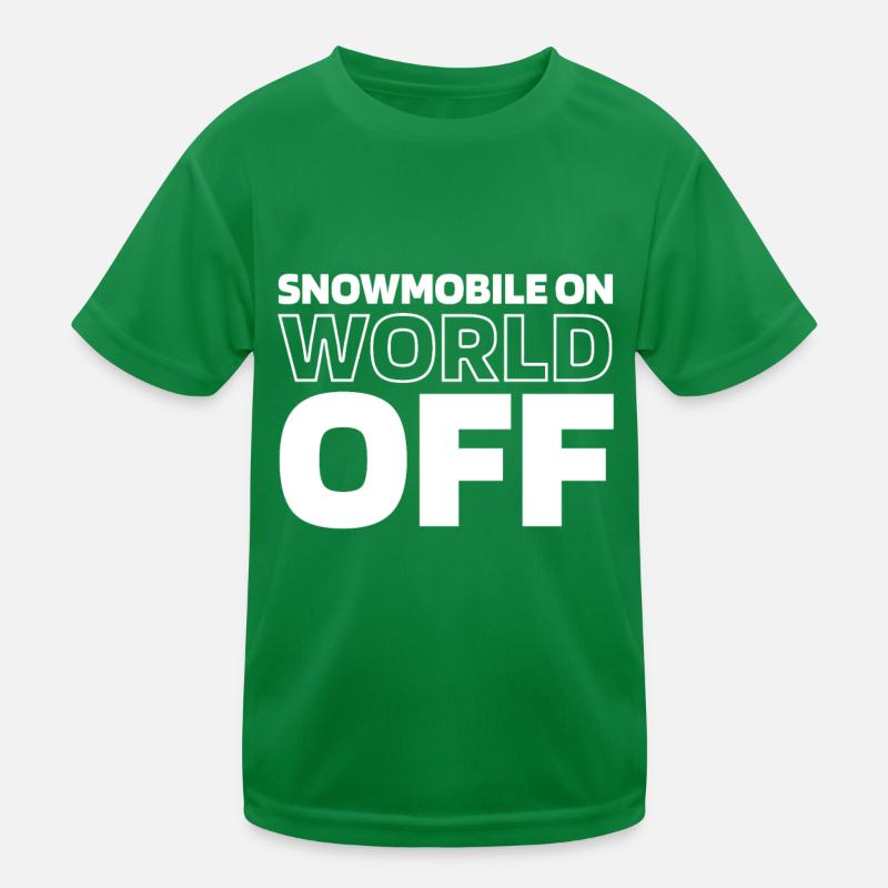 Snowmobile Snowmobile Kids Functional T-Shirt