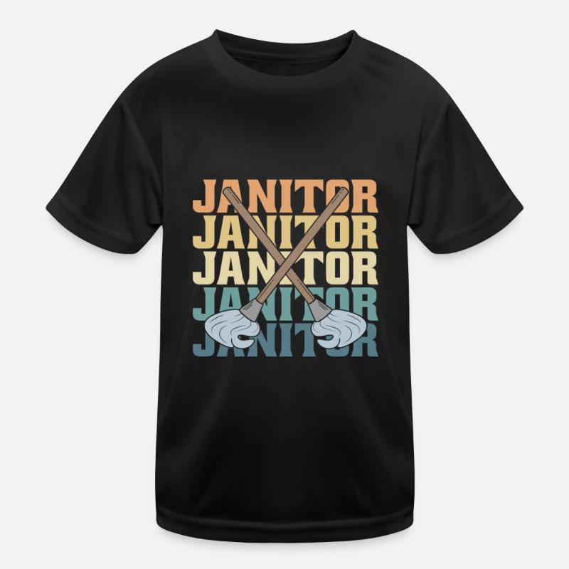 Hausmeister Kinder Funktions-T-Shirt