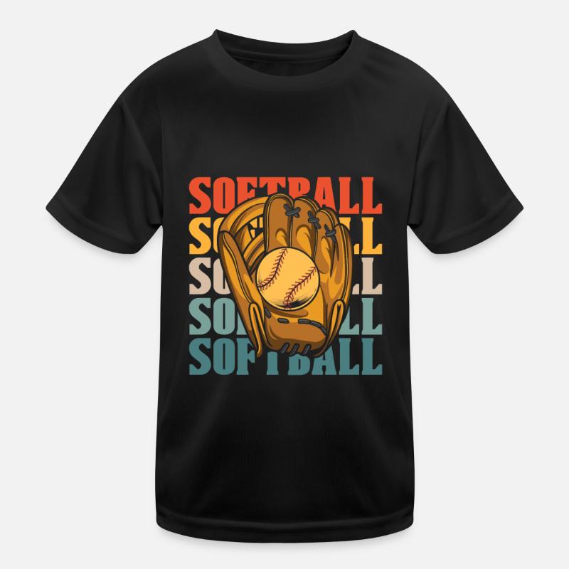 Softball Kids Functional T-Shirt