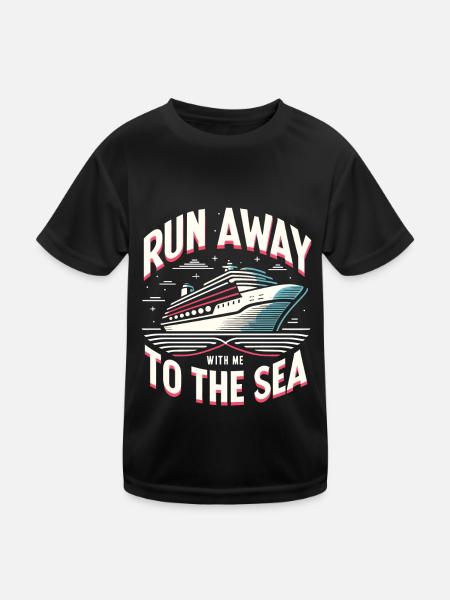 Cruise - Kids Functional T-Shirt - black - Front
